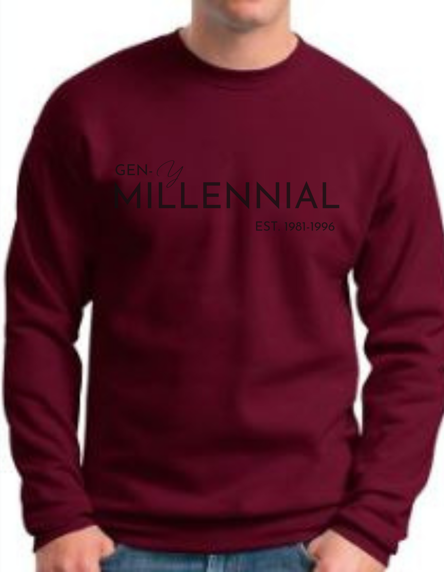 GEN Y (Millennials)1981-1996 N Black Sweatshirt