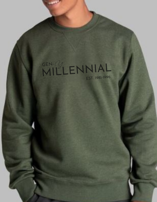 GEN Y (Millennials)1981-1996 N Black Sweatshirt