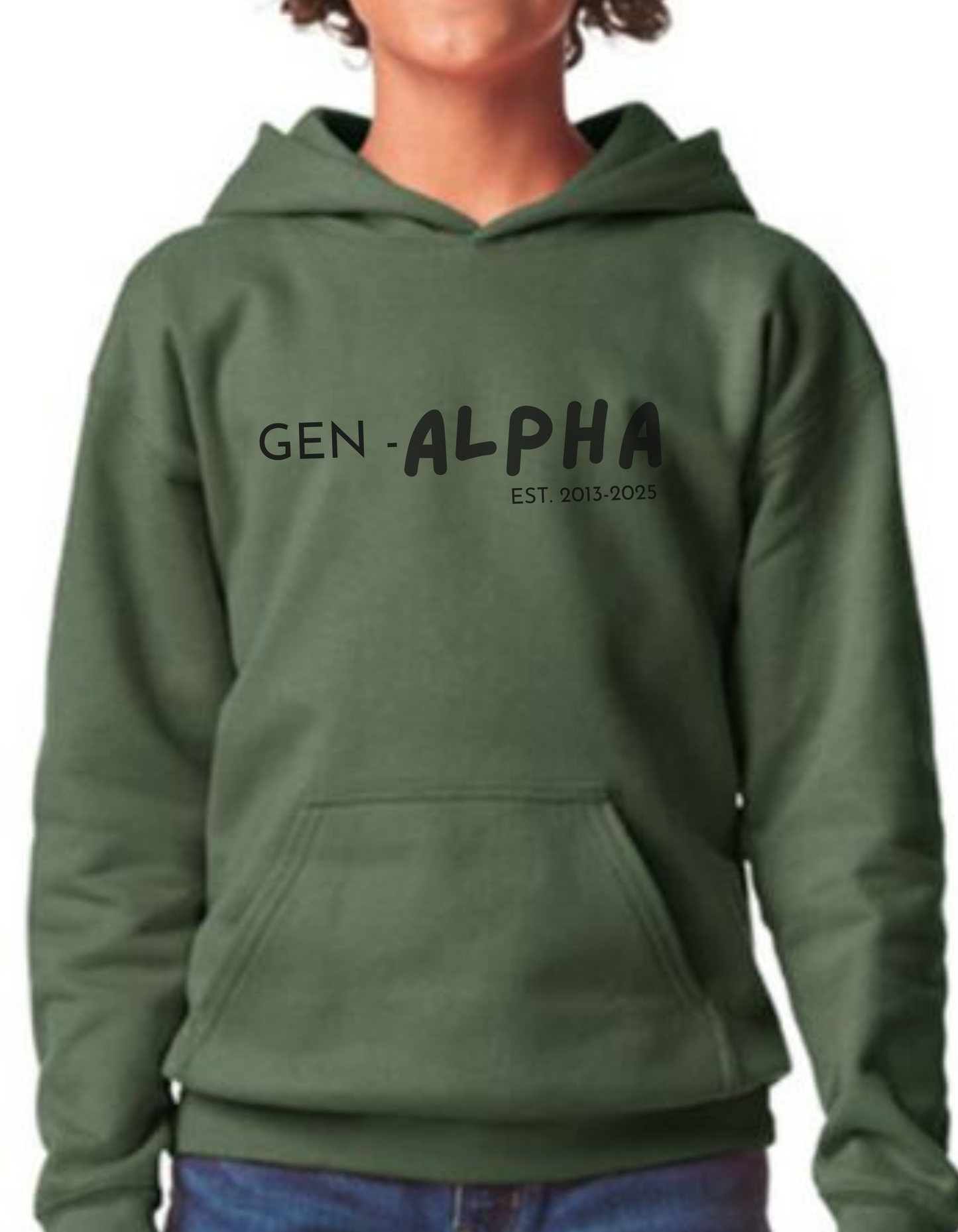 GEN ALPHA 2013-2025 N BLACK HOODIE