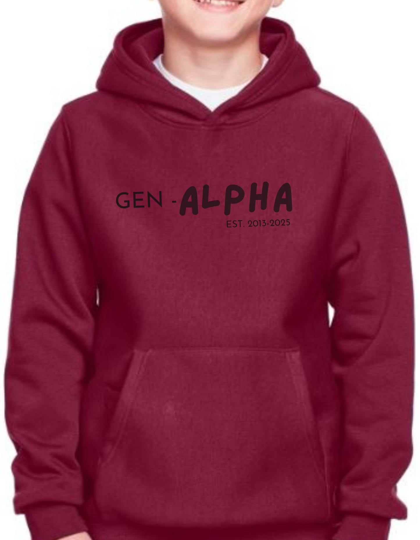 GEN ALPHA 2013-2025 N BLACK HOODIE