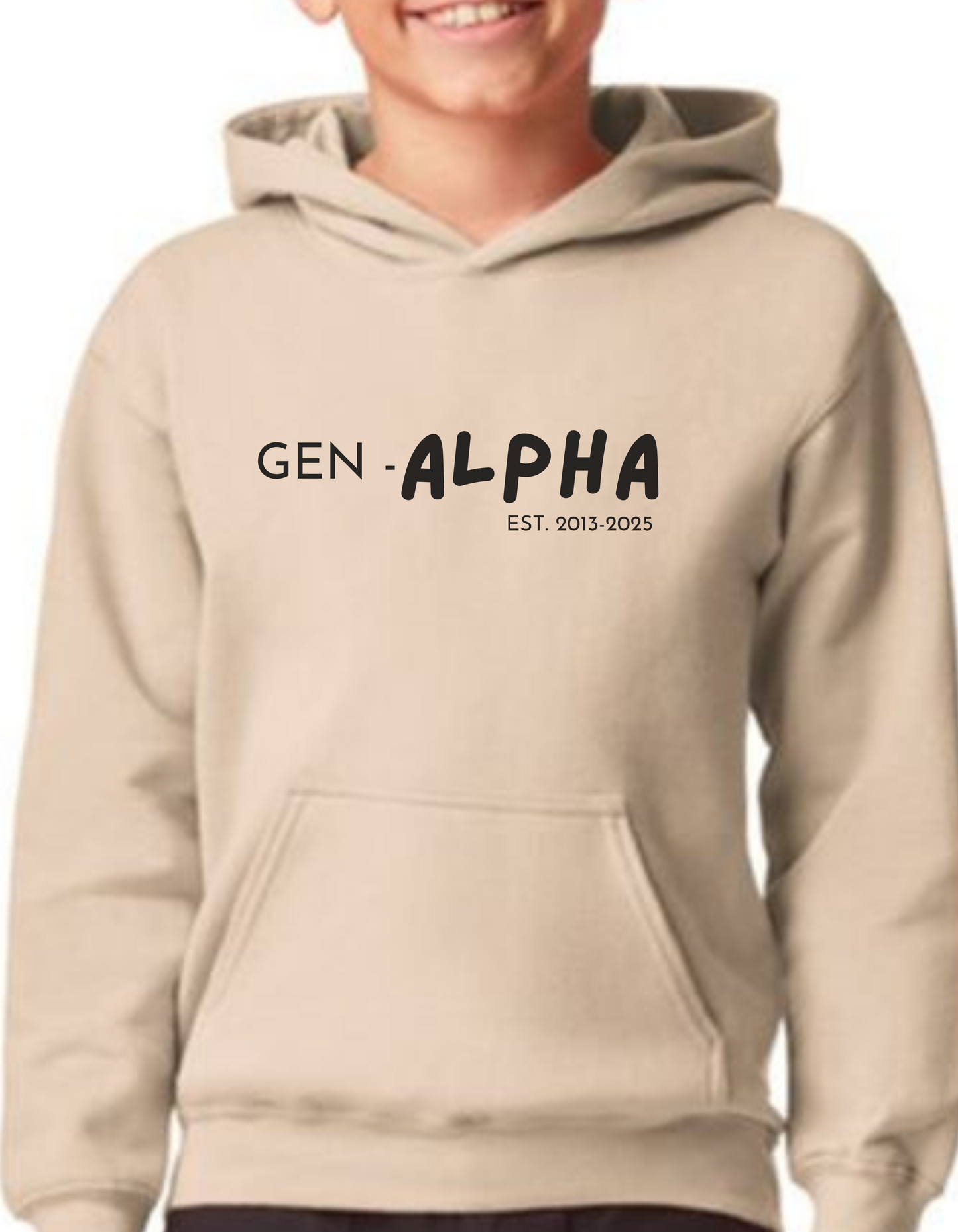 GEN ALPHA 2013-2025 N BLACK HOODIE