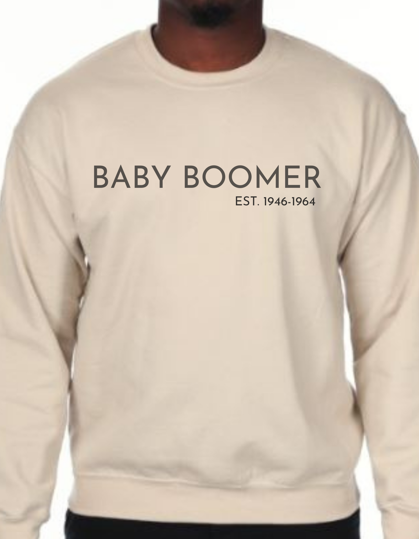 BABY BOOMER 1946-1964 N Black Sweatshirt