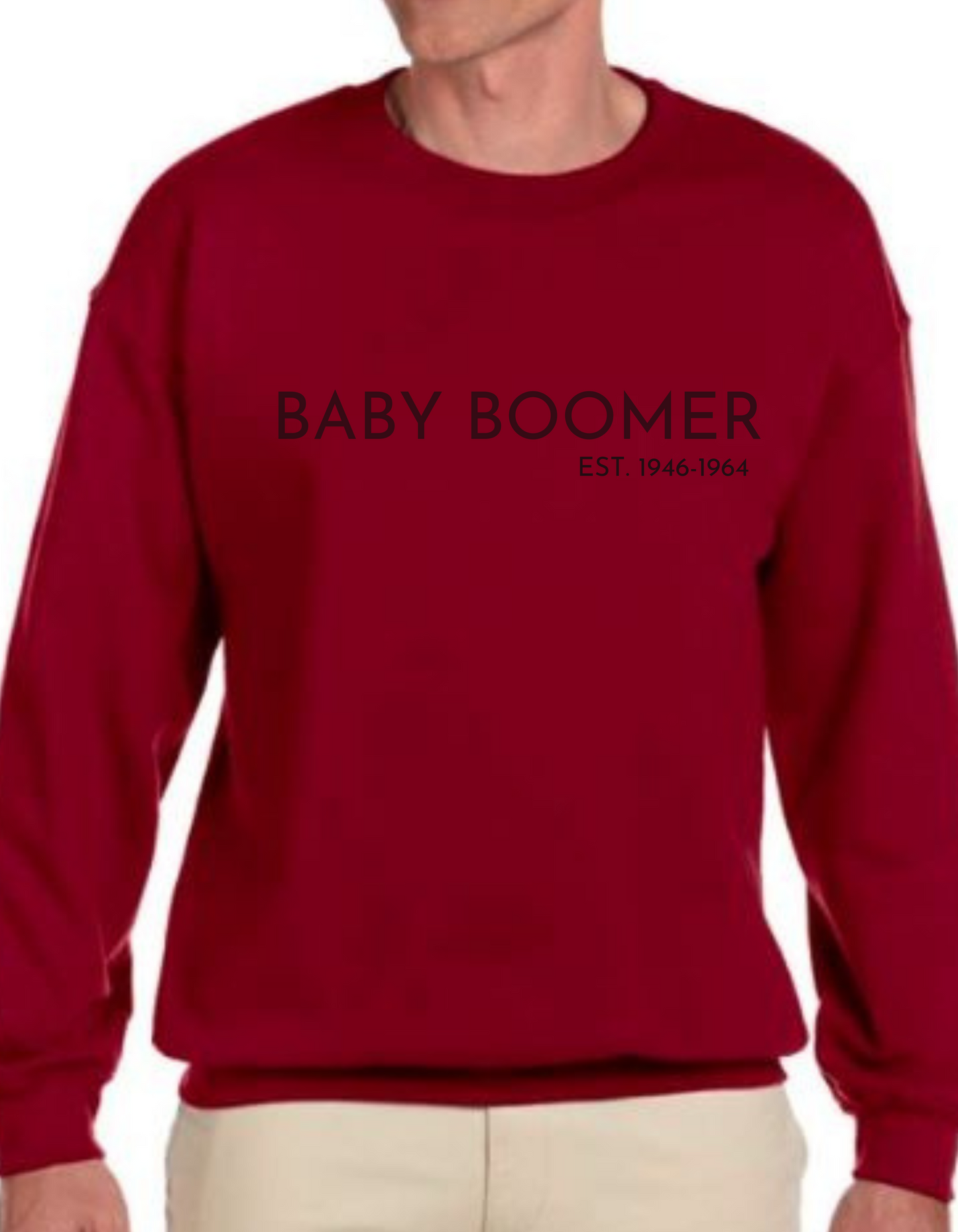 BABY BOOMER 1946-1964 N Black Sweatshirt